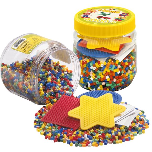 Hama Beads 4000 Iron on Beads and Pegboard Tub New Sealed - Picture 1 of 9